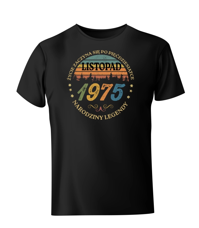 Koszulka Życie zaczyna się po pięćdziesiątce 1975 listopad