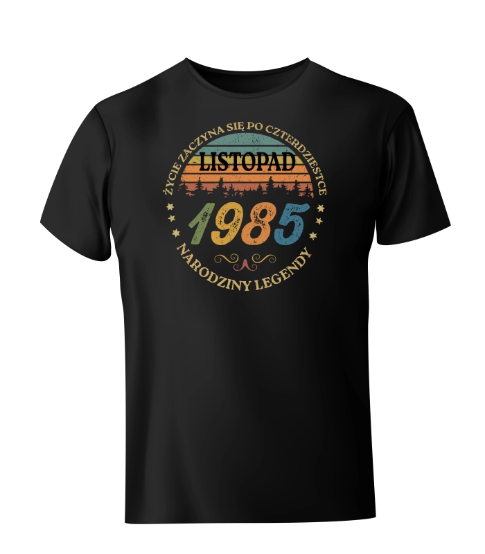 Koszulka Życie zaczyna się po czterdziestce 1985 listopad