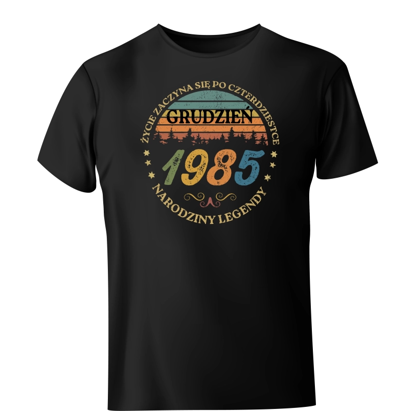 Koszulka Życie zaczyna się po czterdziestce 1985 grudzień