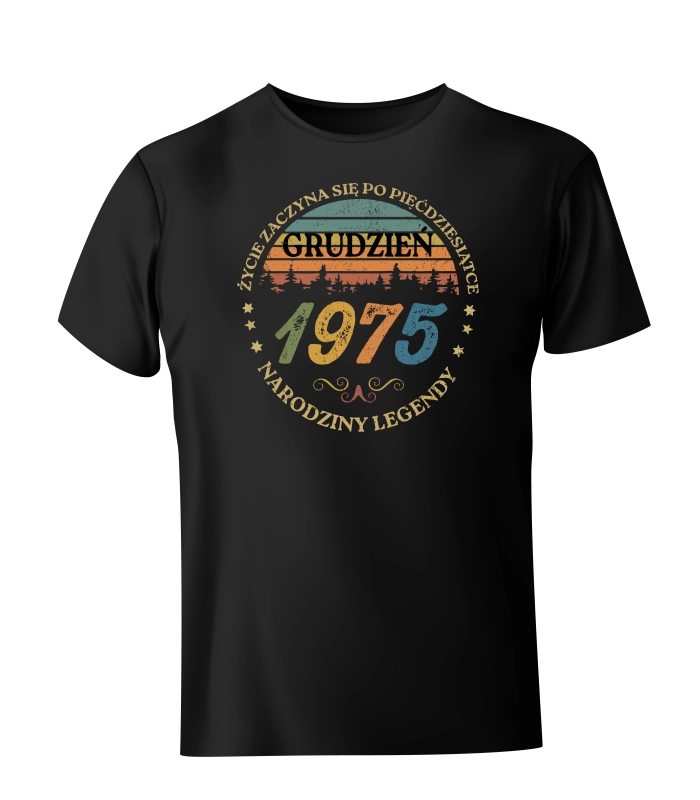 Koszulka Życie zaczyna się po pięćdziesiątce 1975 grudzień
