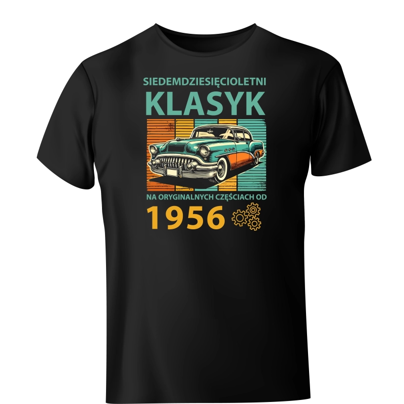 Koszulka 70 letni klasyk na oryginalnych częściach
