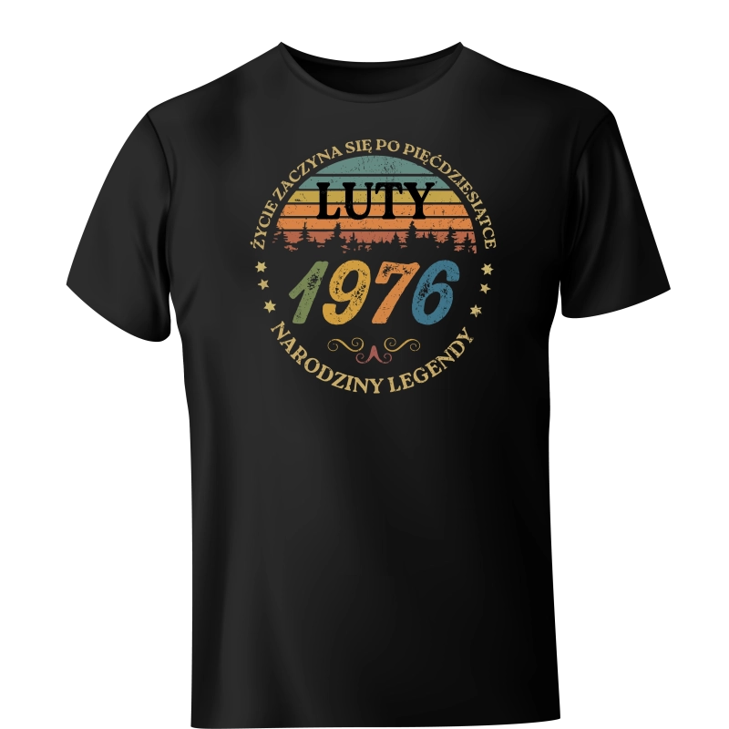 Koszulka Życie zaczyna się po pięćdziesiątce 1976 luty