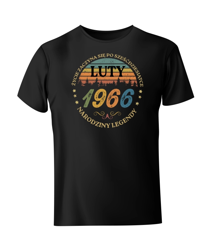 Koszulka Życie zaczyna się po sześćdziesiątce 1966 luty