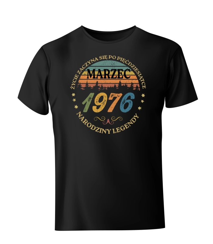 Koszulka Życie zaczyna się po pięćdziesiątce 1976 marzec