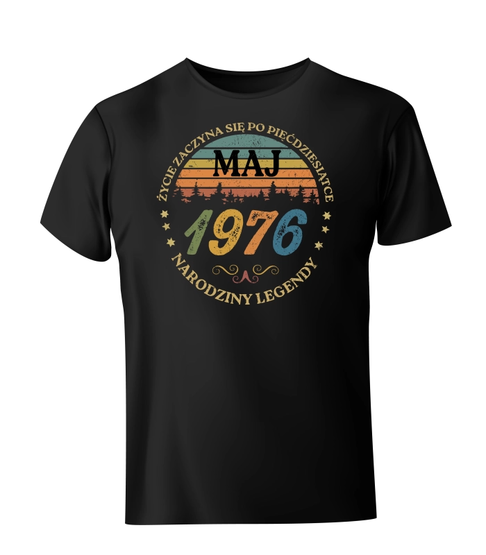 Koszulka Życie zaczyna się po pięćdziesiątce 1976 maj