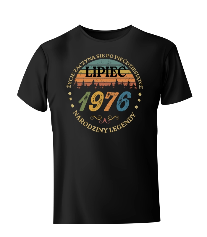 Koszulka Życie zaczyna się po pięćdziesiątce 1976 lipiec