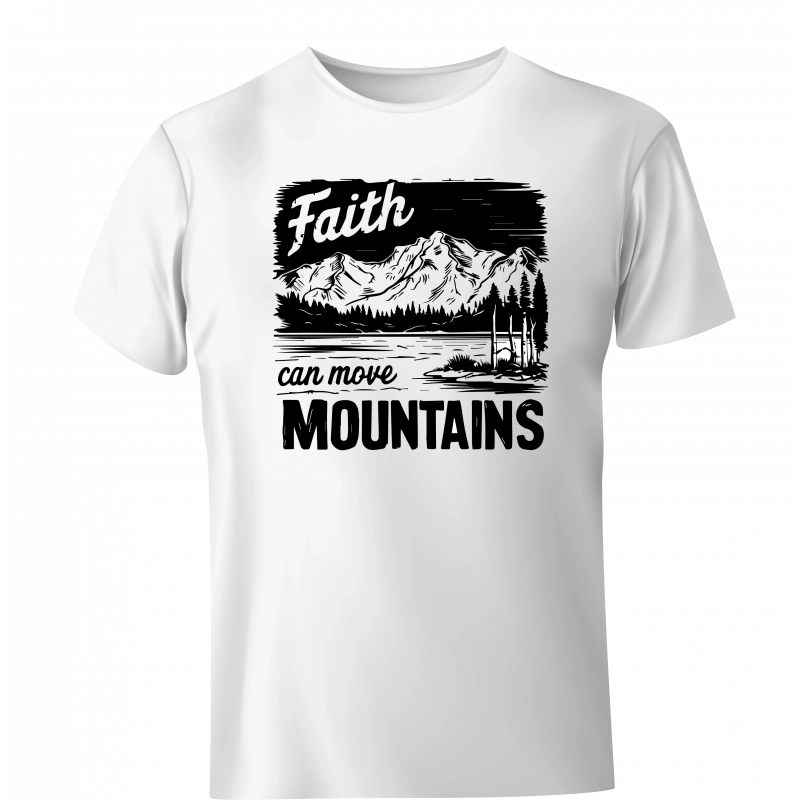 Koszulka Faith can move mountains